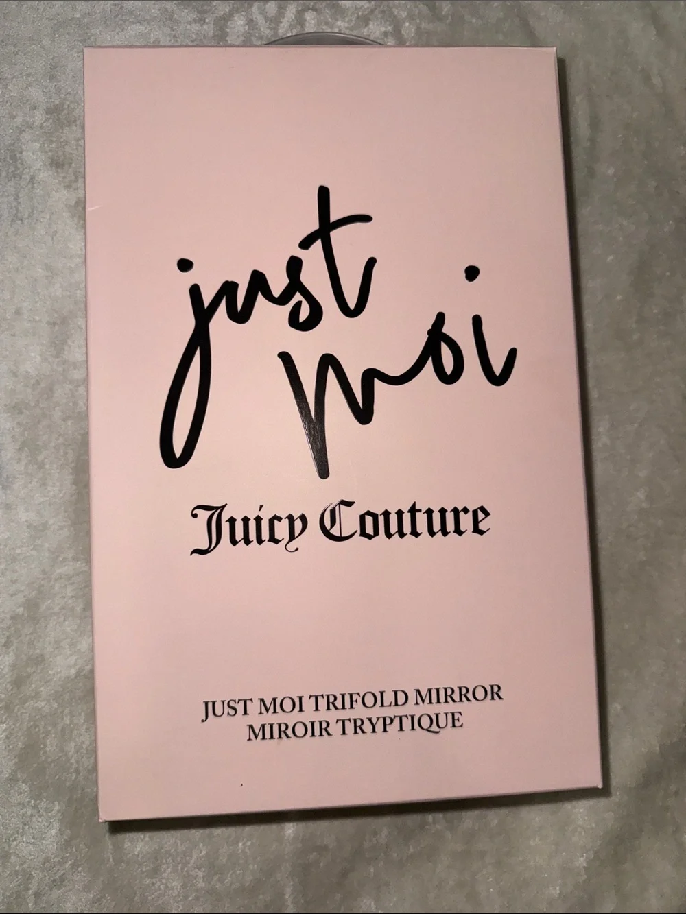Juicy Couture Soft Pink Trifold Makeup Mirror
